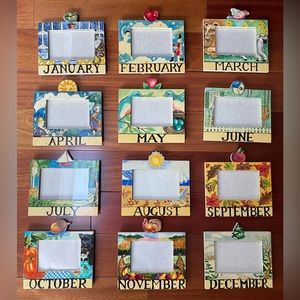 Picture frames. 12 Months of the Year. Vintage. Set of 12 by Exposures.
